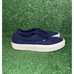 VANS Womens Size 8.5 Blue White Classic Low Top Casual Shoes Sneakers Old Skool